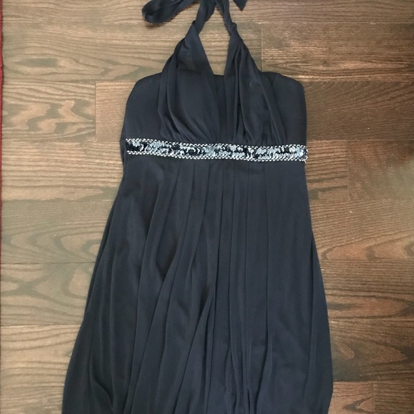 Navy Backless Dress - Picture 2 of 2